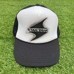 Airbrushed Star Trak Logo Trucker Hat